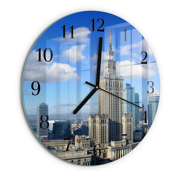 Wanduhr rund Warschau