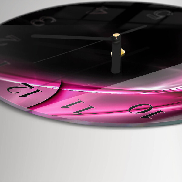 Wanduhr rund Abstrakte Linien