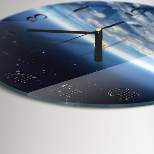 Wanduhr rund Das Universum der Erde