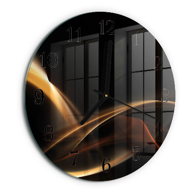 Wanduhr rund Abstrakte Linien