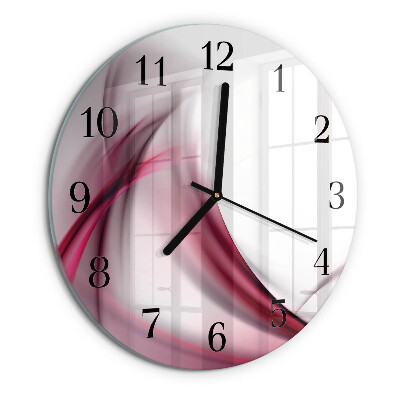 Wanduhr rund Abstrakte Linien