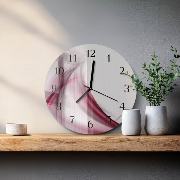Wanduhr rund Abstrakte Linien