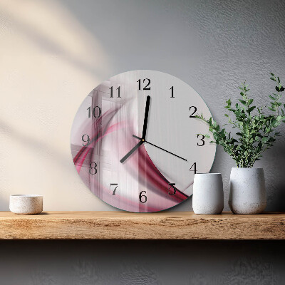 Wanduhr rund Abstrakte Linien