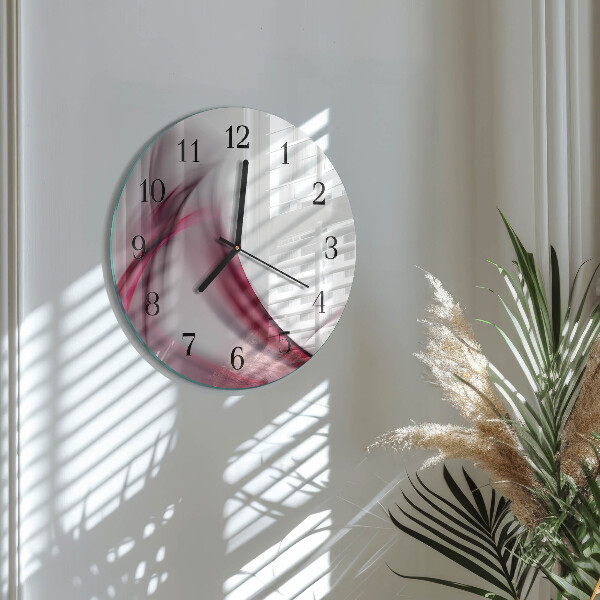 Wanduhr rund Abstrakte Linien
