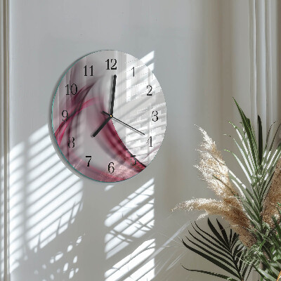 Wanduhr rund Abstrakte Linien