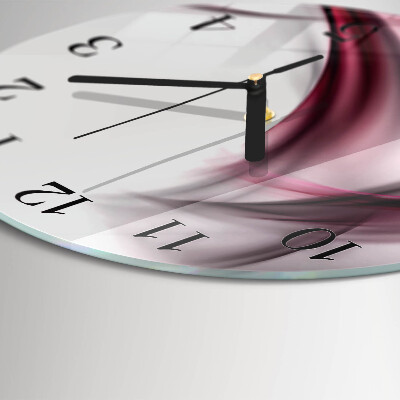 Wanduhr rund Abstrakte Linien