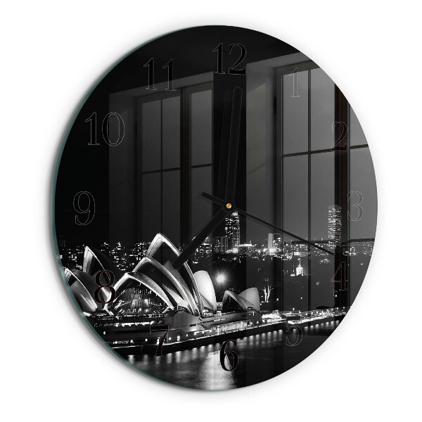 Wanduhr rund Sydney Horizon