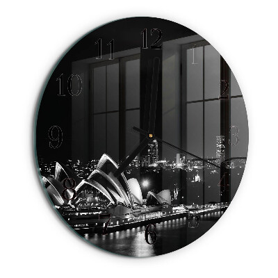 Wanduhr rund Sydney Horizon