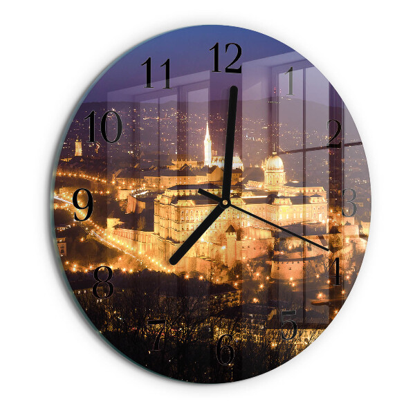 Wanduhr rund Stadt Budapest