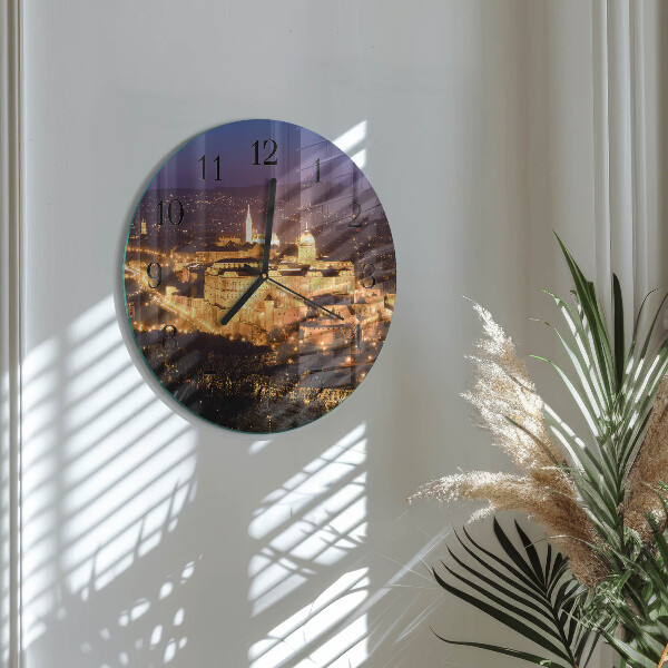 Wanduhr rund Stadt Budapest