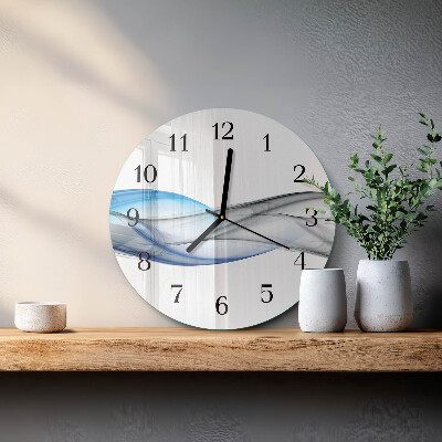 Wanduhr rund Abstrakter Rauch