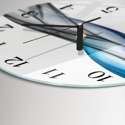 Wanduhr rund Abstrakter Rauch