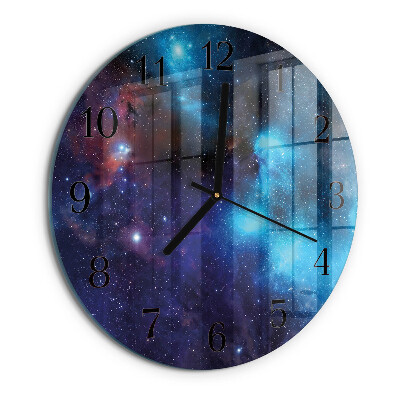 Wanduhr rund Sternenhimmel