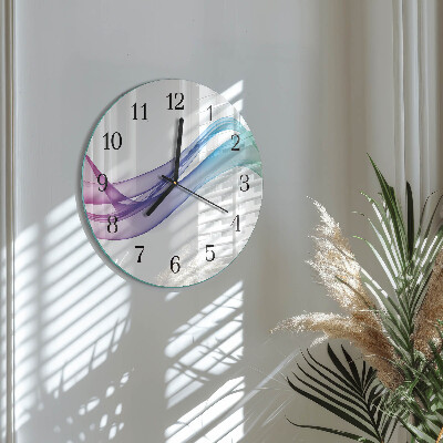 Wanduhr rund Abstrakte Linien