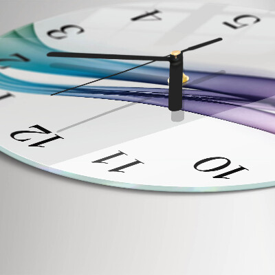Wanduhr rund Abstrakte Linien