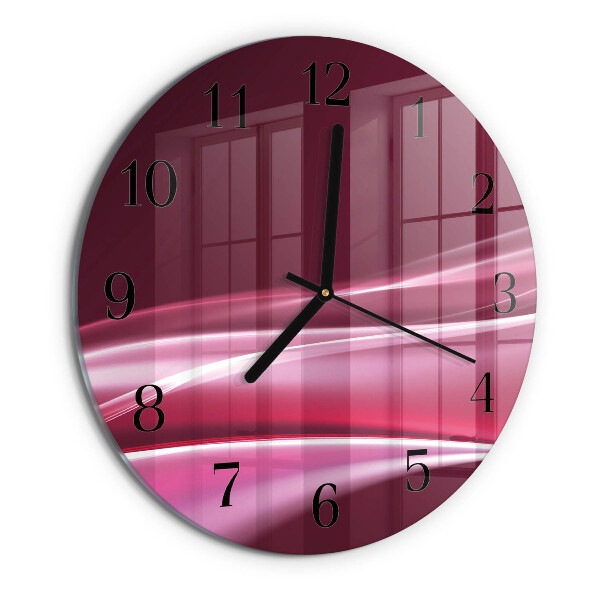 Wanduhr rund Abstrakte Linien