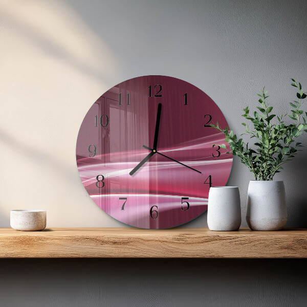 Wanduhr rund Abstrakte Linien