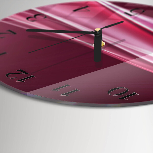 Wanduhr rund Abstrakte Linien