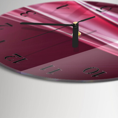 Wanduhr rund Abstrakte Linien