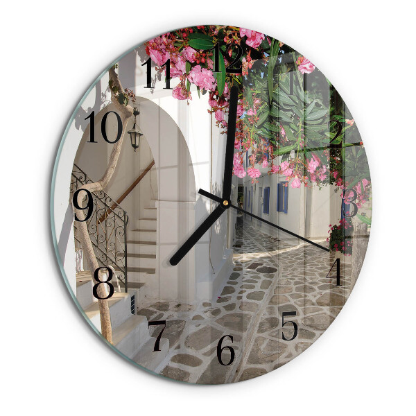 Wanduhr rund Blumenallee