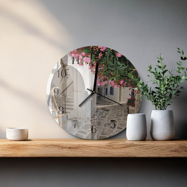 Wanduhr rund Blumenallee