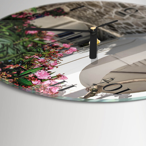 Wanduhr rund Blumenallee
