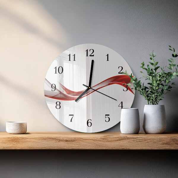 Wanduhr rund Abstrakte Linien