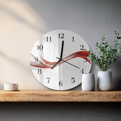Wanduhr rund Abstrakte Linien