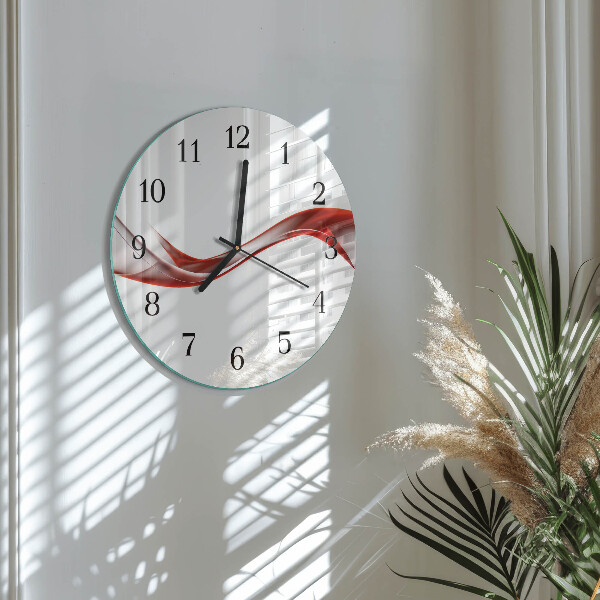 Wanduhr rund Abstrakte Linien