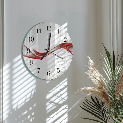 Wanduhr rund Abstrakte Linien