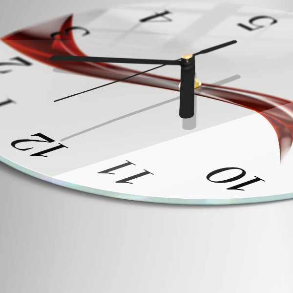 Wanduhr rund Abstrakte Linien