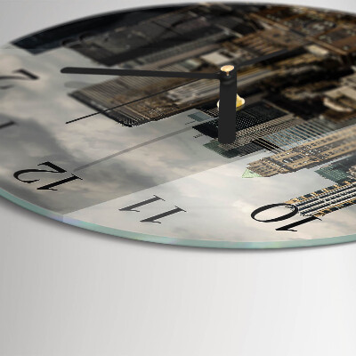 Wanduhr rund Horizont