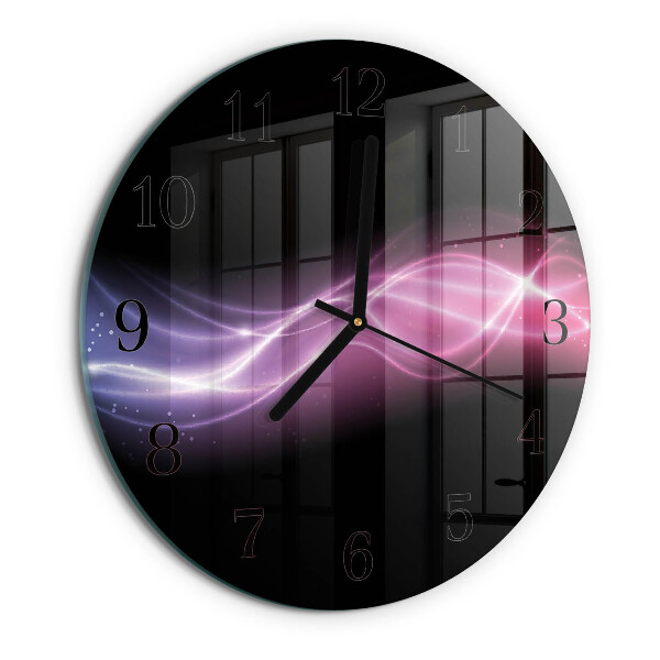 Wanduhr rund Abstrakte Linien
