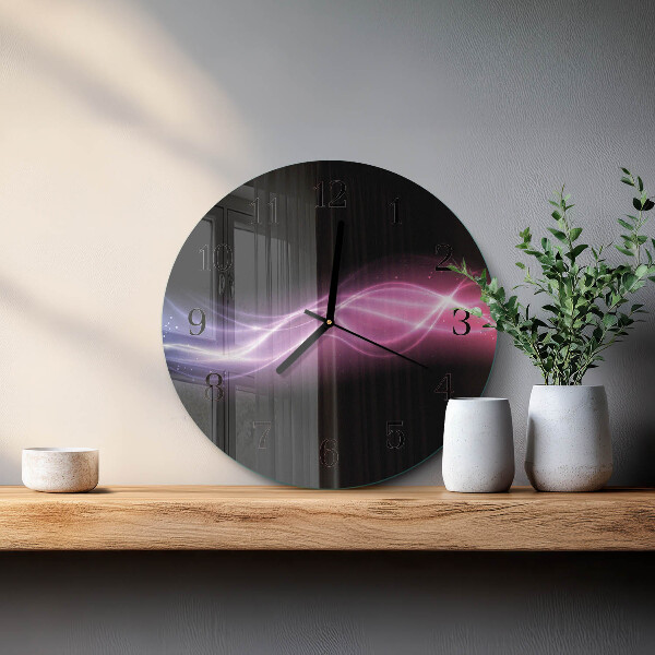Wanduhr rund Abstrakte Linien