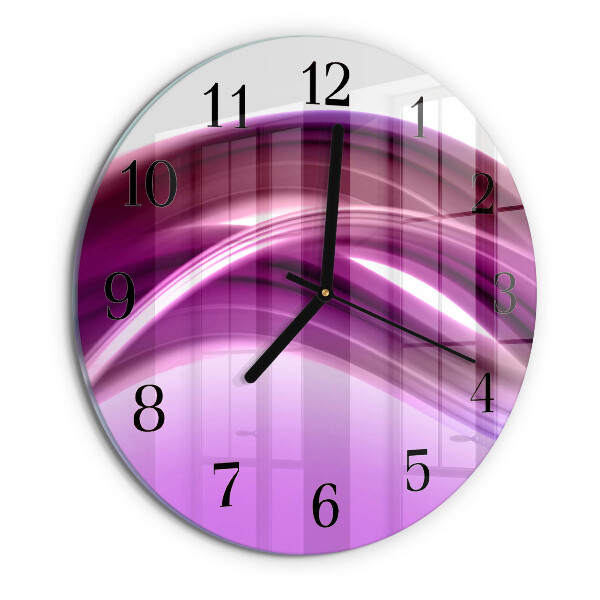 Wanduhr rund Abstrakte Linien