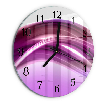 Wanduhr rund Abstrakte Linien