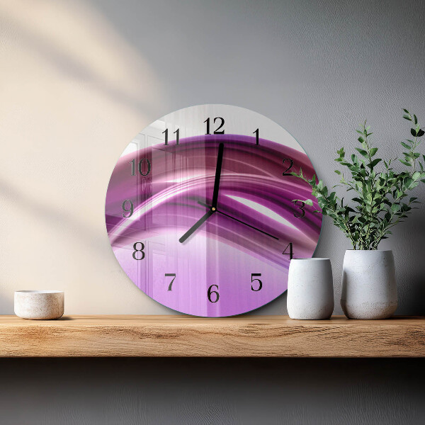 Wanduhr rund Abstrakte Linien