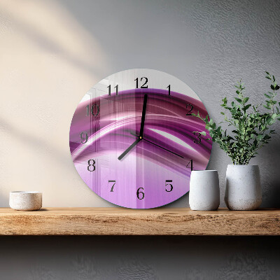 Wanduhr rund Abstrakte Linien