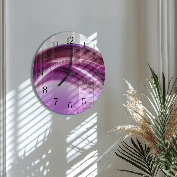 Wanduhr rund Abstrakte Linien