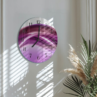 Wanduhr rund Abstrakte Linien