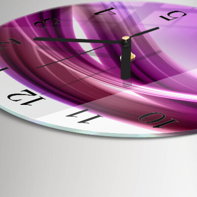 Wanduhr rund Abstrakte Linien