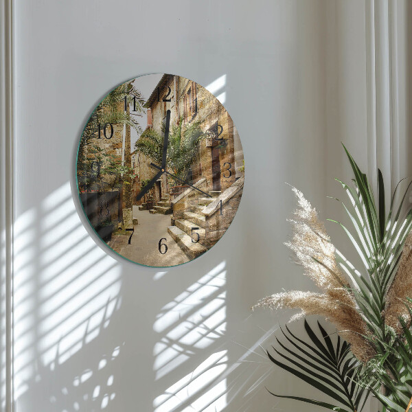 Wanduhr rund Avenue Palms