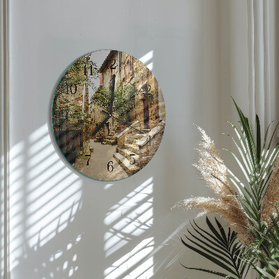 Wanduhr rund Avenue Palms