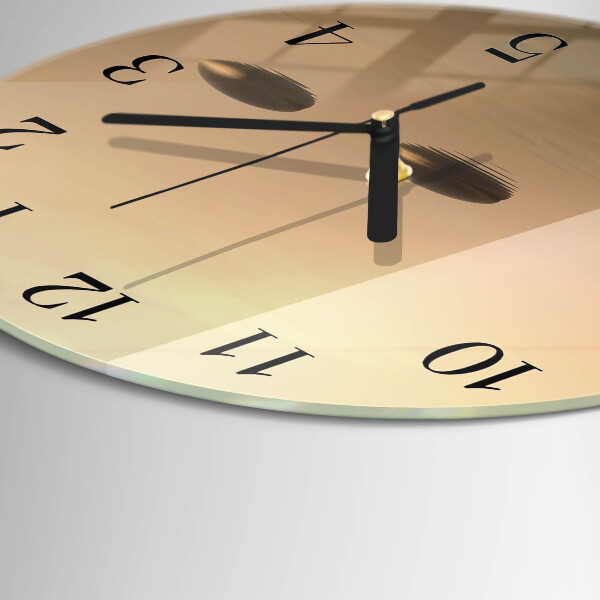 Wanduhr rund Steine ​​Wasser