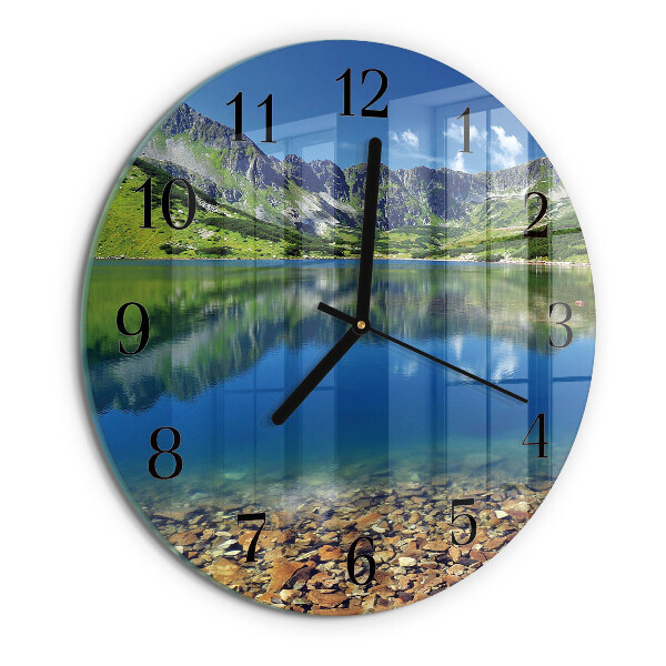 Wanduhr rund Bergsee