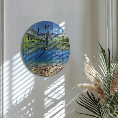 Wanduhr rund Bergsee