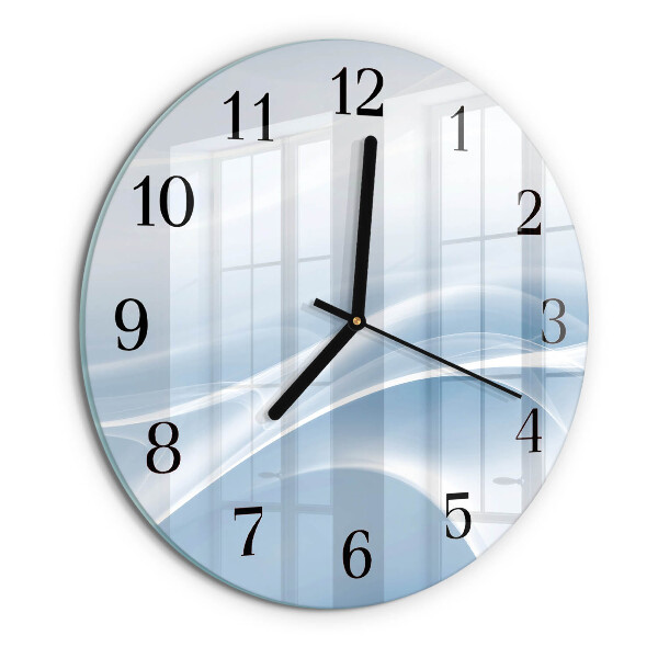 Wanduhr rund Abstrakte Linien