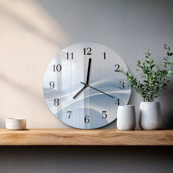 Wanduhr rund Abstrakte Linien