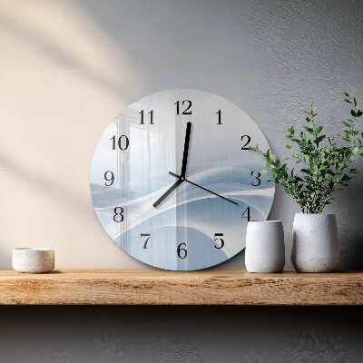 Wanduhr rund Abstrakte Linien