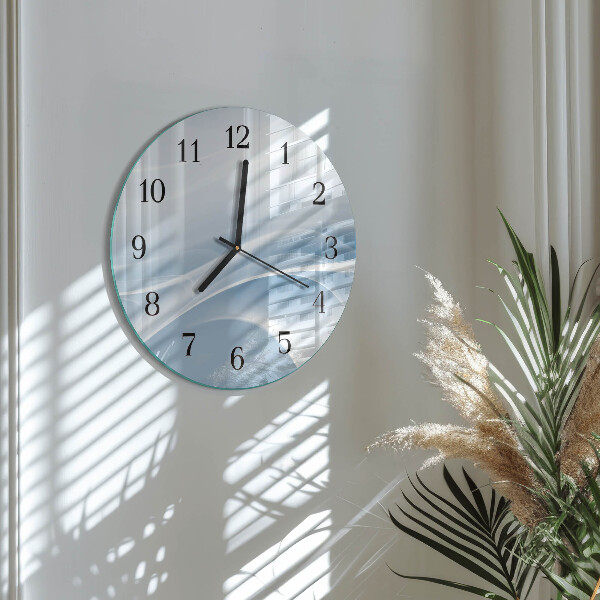 Wanduhr rund Abstrakte Linien